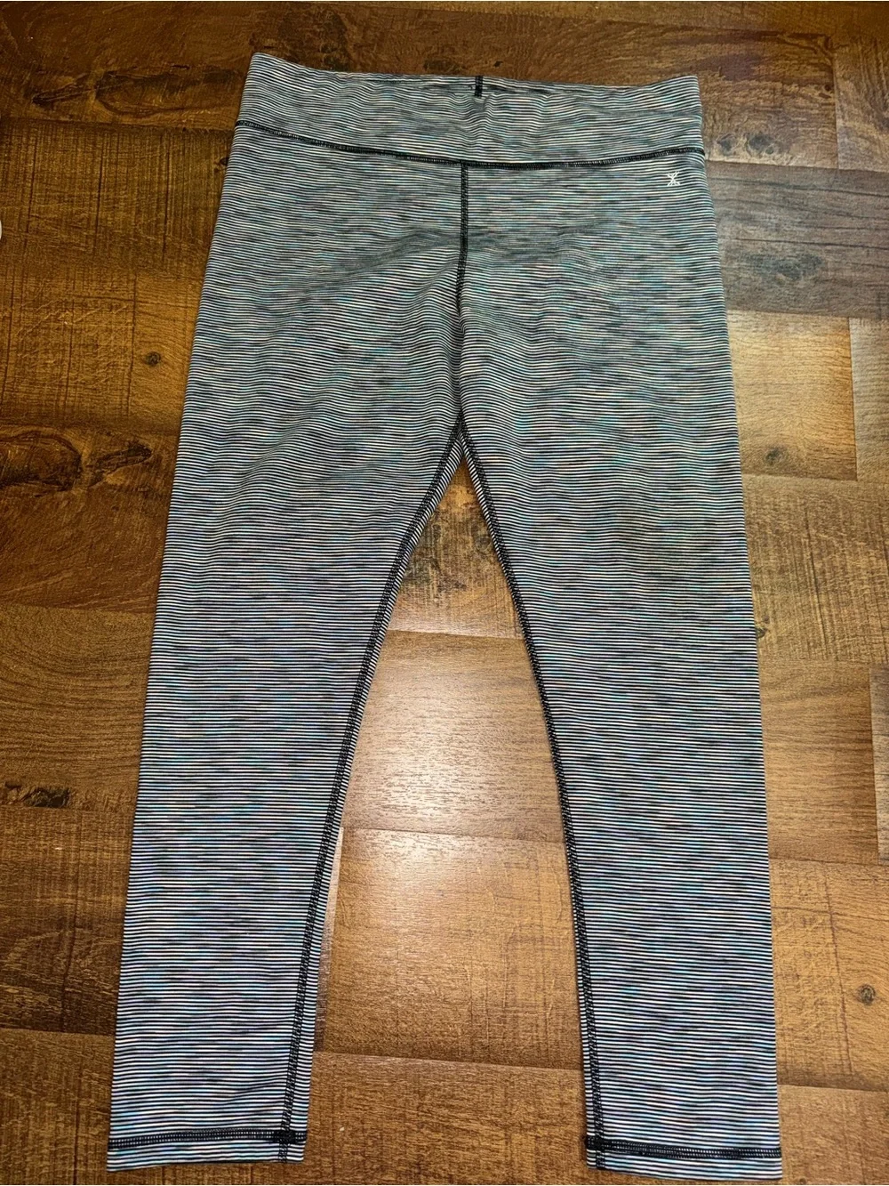 Xersion Girls' Multicolor Heathered Leggings - Blue & Gray Tones